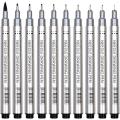 Superior Needle Drafting Pen Professional Fineliner Technical Drawing Pens Pack of 10. 