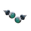 Carat Stud Ear Ring Handcrafted Artificial Jade Ladies Ear Stud. 