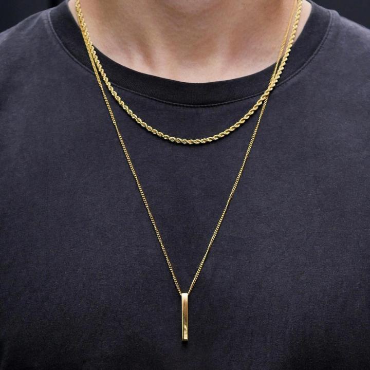Vnox%203D%20Vertical%20Bar%20Necklaces%20for%20Men,%20Layering%20Stainless%20Steel%20Geometric%20Pendant,%20Layered%20Wheat%20Rope%20Cuban%20Chain,%20Boy%20Collar%20-%20Image%205