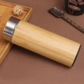 500ml Creative Bamboo Thermos Bottle Stainless Steel Water Bottles Vacuum Portable Coffee Bottle Thermos Cup.