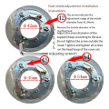 Dust Shroud Kit Dry Grinding Cover Tool for Angle Hand Grinder Clear 100-125mm S29 20 with Vacuum Cleaner Easy Install Easy to Use. 