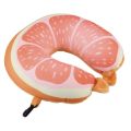 Fruit U Shaped Travel Pillow Nanoparticles Neck Pillow Watermelon Lemon Kiwi Orange Car Pillows Soft Cushion Home Textile. 