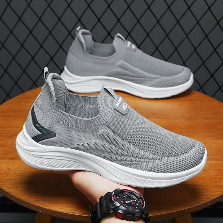 Men's Shoes 2023 Autumn New Sports Shoes Men's Comfortable Shoes for the Old Soft Bottom Walking Shoes Couples Running Shoes