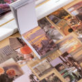 50 sheets Ins Style Sticker Book Washi Paper journal DIY Material Decoration Sticker Memo Pad Scrapbook Stationery. 