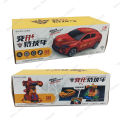 Battery Operated Light & Music 360 Degree Rotating Transformer Robot Car TOY. 