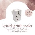 2 pin Multi Plug Adapter- 16A~240V for extension socket 1 PCS Three Pin Multi Plug multi socket Plug Adapter 3 Way UK Plug Adapter Fuse Type G Multi Plug Adapter. 