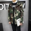 Camouflage Jackets Men's Autumn Outdoor Workwear Japanese Windproof Wear-resistant Hooded Coats Youth Warm Sport Casual Jacket. 