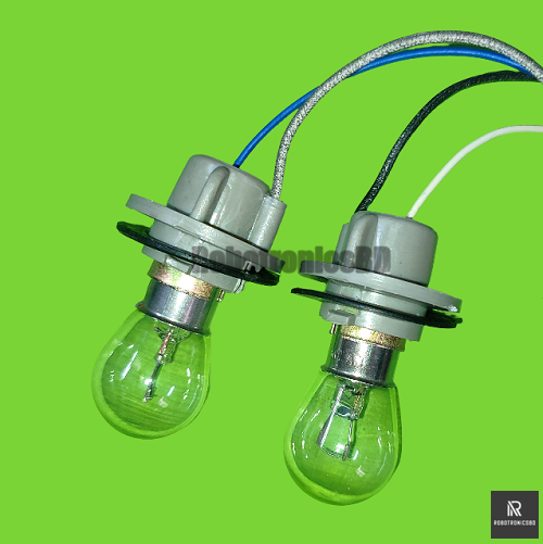 2 Set Bulb & Holder for Incubator Heating | 12V 5W Bulb + BA15S Socket | Egg Incubator Heating System