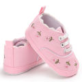 2021 2020 Kids Shoes Baby Children Girl Embroidery Flower Soft Single Crib Toddler Summer Princess First Walker Casual Shoes 0-18m. 