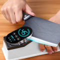 Qiunery Electric Knife Sharpener, Double-sided Sharpener With Anti Slip Base, Protective Cover, Powerful Motor Professional Electric Knife Sharpener Gift For Friend. 