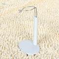 White Adjustable Doll Stand Display Holder 11.5-14.5cm for Teddy Bear.