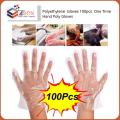 One Time Hand Gloves Poly  Pack of 100pcs. 