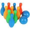 8 Pcs/Set Kids Solid Color Pins Balls Bowling Game Indoor Sport Development Toy. 