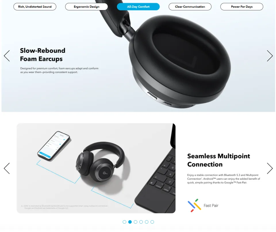 New Arrival Anker Soundcore Space one pro Wireless Bluetooth