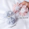 Fabric Big Flower Hair Claw Clips Women Girls Soft Chiffon Flowers Ponytail Holder Hair Clamps Barrette Fashion Hair Accessories.