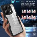 Phone case Xiaomi Poco M6 Pro 4G Poco M6Pro Poco M 6 Pro M6Pro 4G Transparent Protector with Mobile phone Film Cover Double Protect shield Full Cover Armor Cover cases. 
