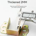 4PC/lot Cold Rolled Steel Bedstead Fixed Accessories Bed Beam Hook Up Corner Bracket Wardrobe Beams Connector Furniture Hardware. 