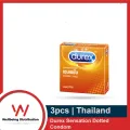 Durex Extra Dotted / Sensation Dotted Condoms For Men | 3pcs Pack. 