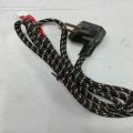 Standard Power Cord & Extension Cord AC Power Cord 3 Prong Cotton Braided for Steam Iron. 