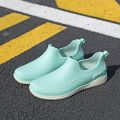 Elegant pumps rain boots women's fashion internet celebrity low top short tube anti-slip waterproof shoes kitchen work rubber shoes.