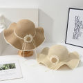 New Grass Knitted Hat for Spring Summe Sunflower Design Sunshade Hat for Outdoor Vacation Sun Protection UV Protection Sun Hat.