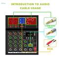 Studio Audio Mixer 4 Channel RCA Sound Board for Beginners Stage Live Gigs. 