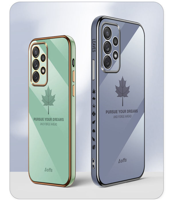For%20Samsung%20Galaxy%20A33%205G%20back%20cover%20wristband%20fashion%20shiny%20Maple%20Leaf%20plating%20square%20bumper%20phone%20case%20soft%20TPU%20silicone%20shockproof%20protective%20cover%20-%20Image%203