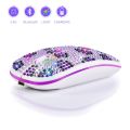 Rechargeable Wireless Bluetooth Mouse Ancient Gu Cci Color Scheme Diamond MOUSE Diamond Studded Transparent Mouse. 