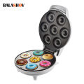 Mini Donut Maker Machine Non-stick Surface for Kids Breakfast Snack Desserts Makes 7 Doughnuts White Color Home Appliances. 