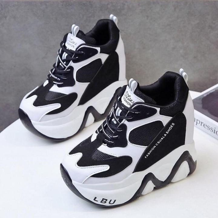 Girl%2012.5cm/4.9%20Height%20Chunky%20Sneakers%20Thick%20Bottom%20High%20Heels%20Breathable%20Mesh%20Wedge%20Shoes%20Woman%20Fashion%20Women%20ShoesDaddy%20shoes%20new%20all-match%20color%20matching%20thick-soled%20platform%20white%20shoes%20-%20Image%203