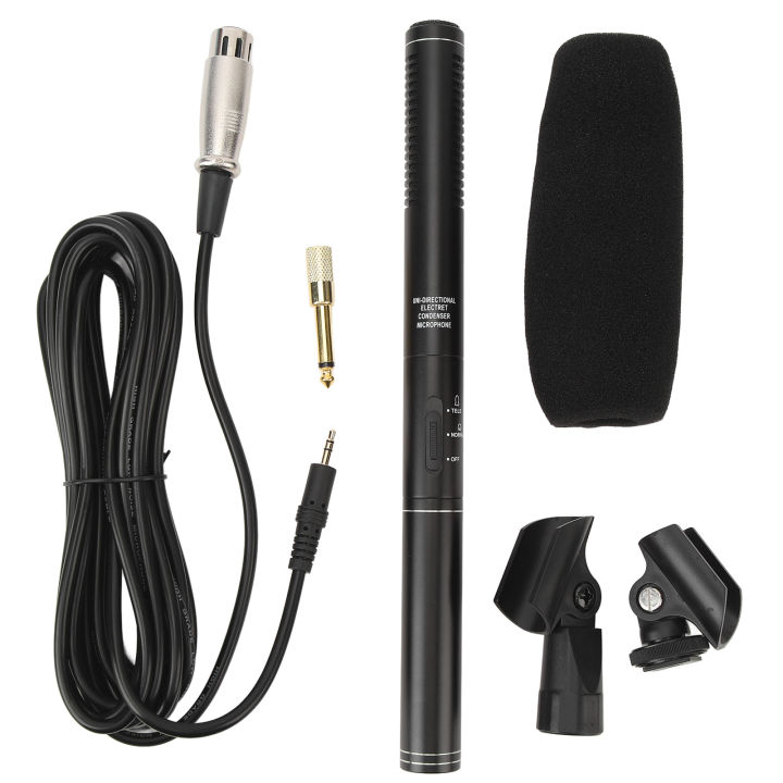 Professional%20Shotgun%20Condenser%20Microphone%20Cardioid%20Handheld%20Mic%20with%203%20Pin%20XLR%20Interface%20for%20Television%20News%20Reporter%20Interview%20-%20Image%206