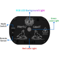 7 Color LED DJ Disco Laser Sound Strobe Projector For Christmas Halloween Deorations B. 