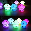 1Pcs Mini Cute Mushroom Lamp Indoor Baby Children Room Lighting Toy LED Bedside Luminous Night Light Home Party Decorations. 