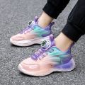 Boy's shoes 2023 Autumn New Children Running Sneaker Middle and Big Boys Rotating Button Basketball Shoes. 