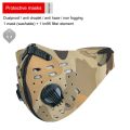 [COD] 2 in 1 Activated Carbon Mask Dust Proof Bicycle Masks Mountain Riding Bike With Air Valve anti-dust Riding Masks. 