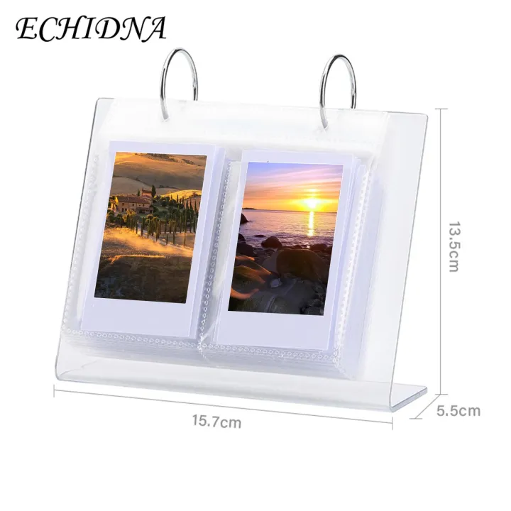 Photo%20Display%20Stand%20Compact%20Acrylic%20Flip-up%20Mini%20Photo%20Album%20Showcase%20Memories%20with%2034/68%20Pockets%20Perfect%20Tabletop%20Picture%20Display%20Stand%20Double-sided%20Photo%20Display%20Stand%20-%20Image%202