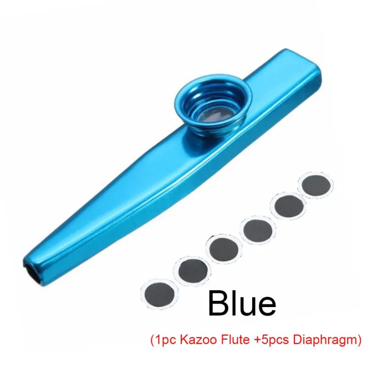 %E3%80%90Best%20value%20for%20money%E3%80%91%20Fashion%20Silver%20Children%20Kids%20Aluminum%20Kazoo%20Flute%205%20Pcs%20Diaphragm%20Harmonica%20Metal%20-%20Image%204