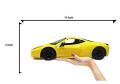 Rc Rechargeable Car Jack Royal 2.4Ghz Radio Control Ferrari 458 Super Car (Big Size) (Red).