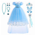 Princess Charm Cinderella Costume Girls Formal Dress. 