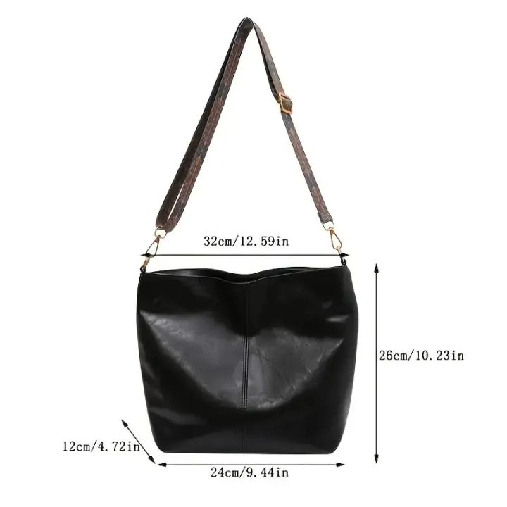 Large%20Capacity%20Bag%20Women's%20New%20Fashion%20Shoulder%20Bag%20Retro%20Versatile%20Broadband%20Crossbody%20Tote%20Bag%20Geometric%20Strap%20Hobo%20Bag%20-%20Image%203