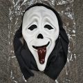 Halloween Scream Mask Horror Movie Cosplay Costume Luxury Funny Ghost Face Latex Mask Horror Carnival Party Props Fan Gift. 