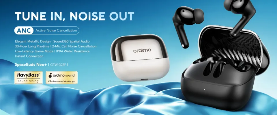 Oraimo SpaceBuds Neo+ TWS Earbuds (OTW-323P) | Daraz.com.bd