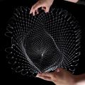40/50CM Nylon Net Small Hole Diameter Portable Fishing Net Mesh Hole Net Collapsible Hole Fishing Tools. 
