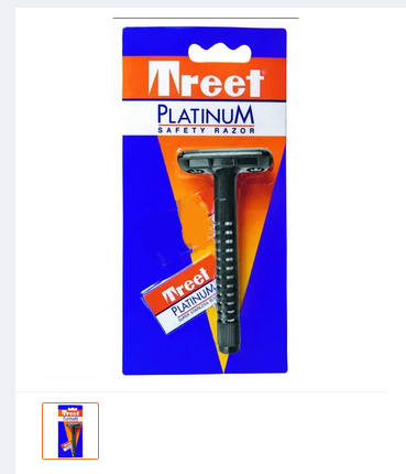 Treet%20Platinum%20Safety%20Razor%20Single%20Piece%20Classic%20Men's%20Shaving%20Tool%20-%20Image%202
