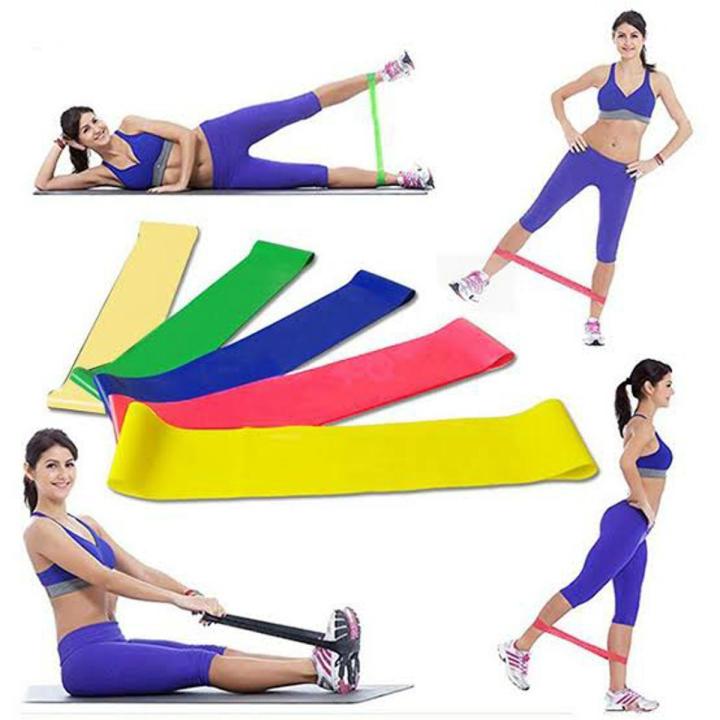 Resistance Fitness Exercise Loop Bands - Elastic Band Fitness Equipment for Physical Therapy and Improve Mobility - Pilates, Yoga & Rehabilitation Use