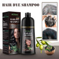 Natural Brown Hair Color Permanent Hair Coloring Shampoo Long Lasting Black Hair Dye Shampoo For Women Men Professional Dye. 