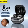 Awei T78 Bluetooth 5.3 Earphones Wireless 3D Stereo TWS Headphones with Microphones Game In-ear Headset Hifi HD Call Earbuds.