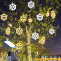 40CM Large Snowflake String Light Outdoor Snowflake Led Hanging Lamp Backyard Patio Christmas Tree Wedding Decor Fairy Garland. 