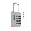 4 Digit Dial Combination Password Code Number Lock Padlock Safety Travel Security Lock For Luggage Backpack Suitcase Drawer.