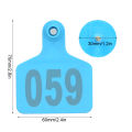001‑100 Number Plastic Tag Livestock Animal Ear Tag for Marking Cattle Cows Animal Farm Accessories. 